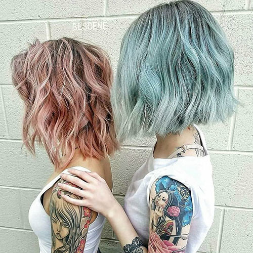 Short Light Blue Hair