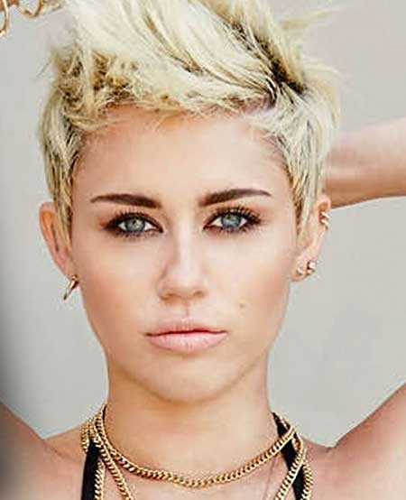 Short Messy Rebellious Blonde Pixie