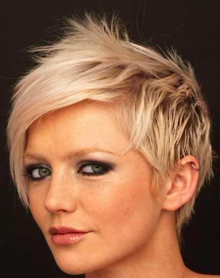 Short Rebellious Blonde Hairstyle 1