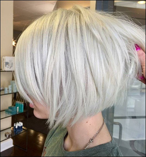 Short White Blonde Hair 1
