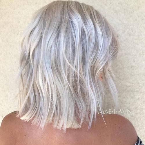 Short White Blonde Hair