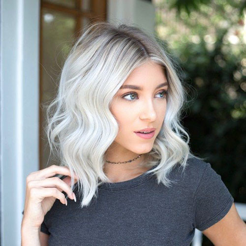 Short White Blonde Hairstyle
