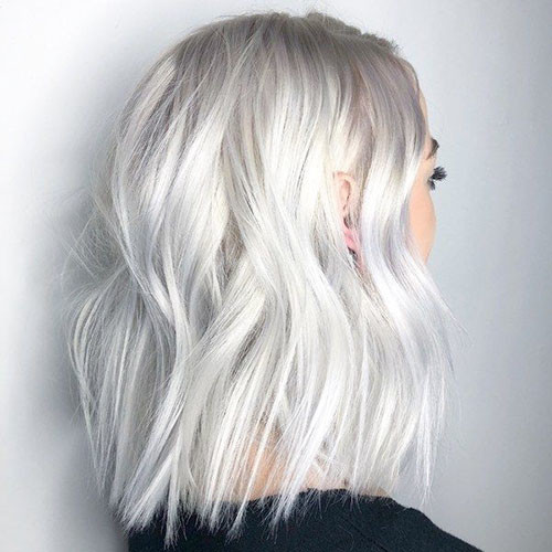 Short White Blonde Hairstyles