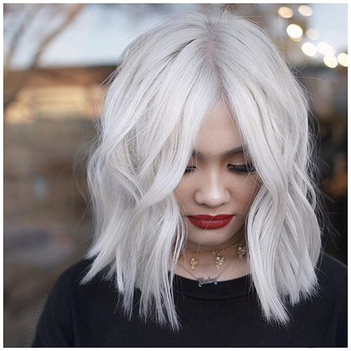 Short White Hair
