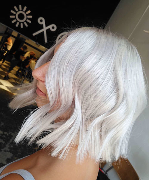 Short White Hairstyle