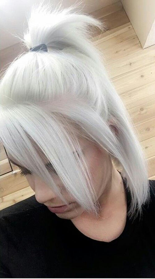 Short White Hairstyles