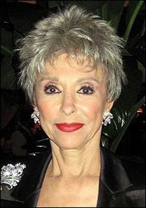 Straight Spiky Short Pixie Hair Style for Over 50