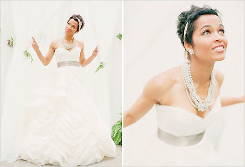 Sweet short wedding hairstyles