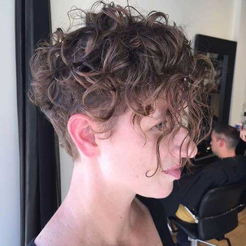 Undercut Short Curly Hair