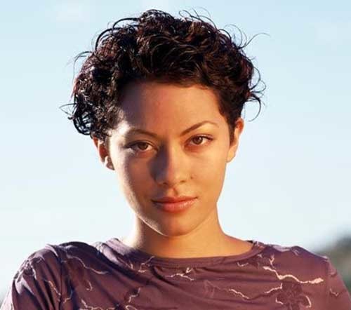 Very Short Easy Curly Dark Hair