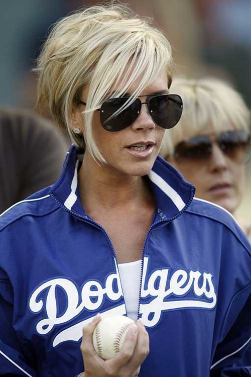 Victoria Beckham Blonde Pixie Hair
