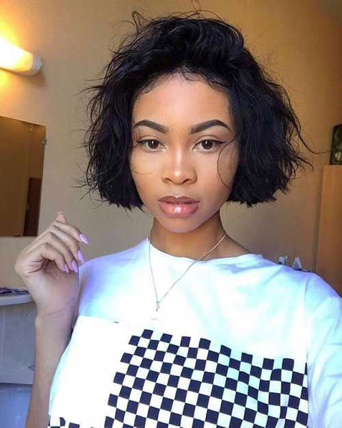 Wavy Bob Cut