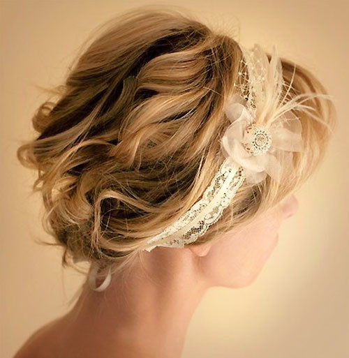 Wedding hair bands for short hair