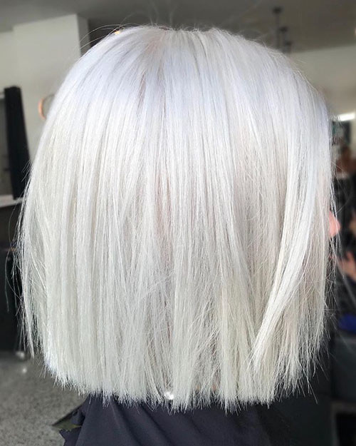 White Blonde Short Hairstyle