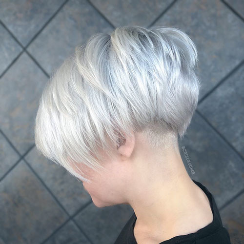 White Blonde Short Hairstyles 1