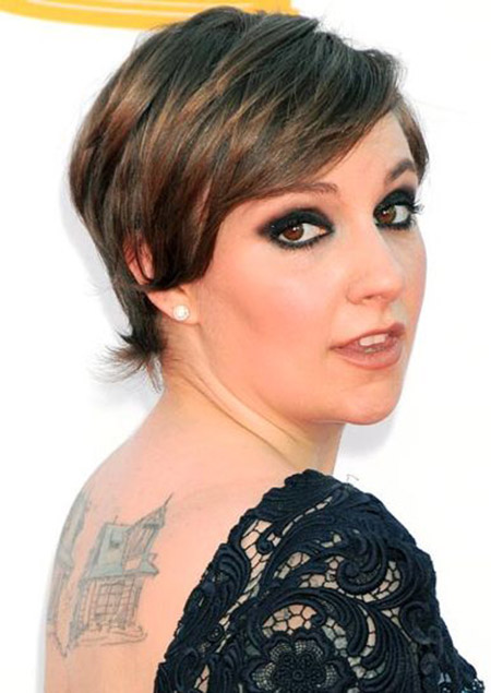 Nice Pixie Cut with Side swept Bangs