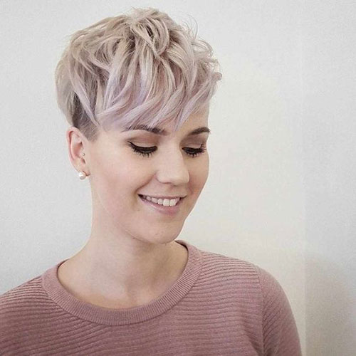 Blonde Pixie Bangs
