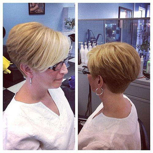 Blonde Thick Pixie