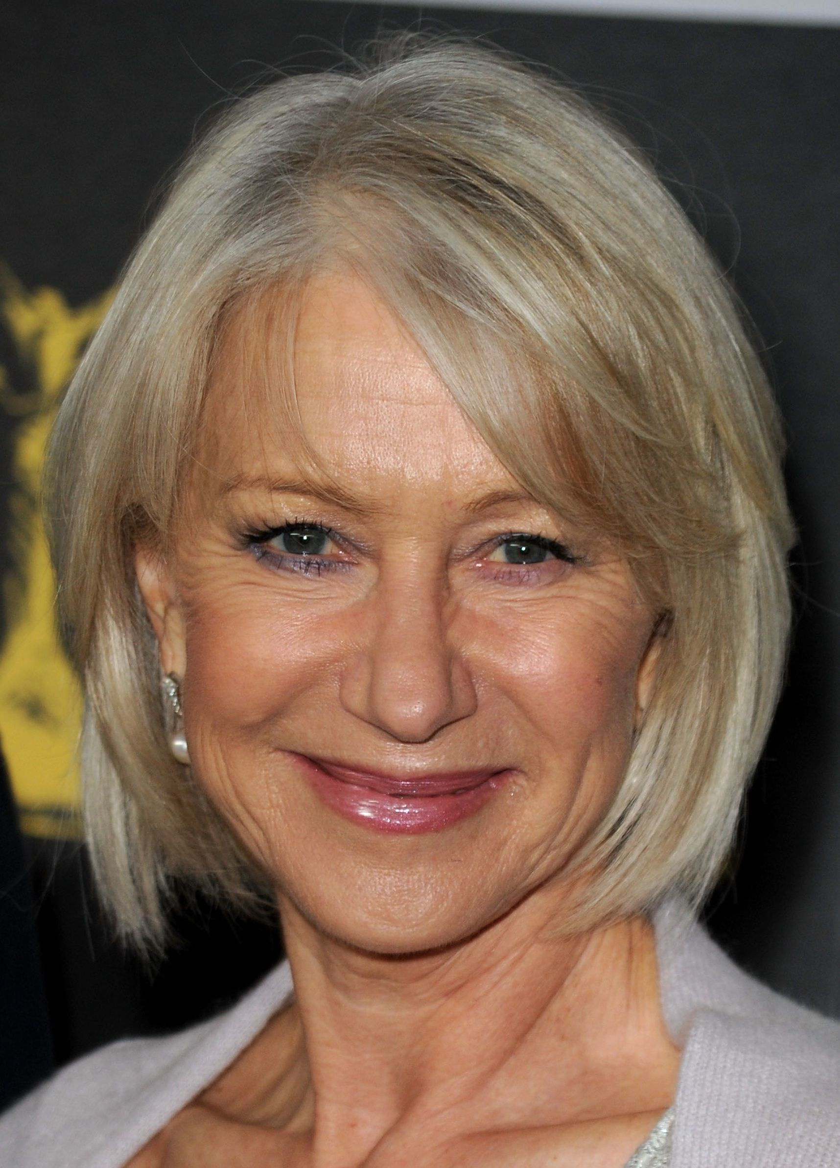 Cropped Bob Hairstyle for Older Women