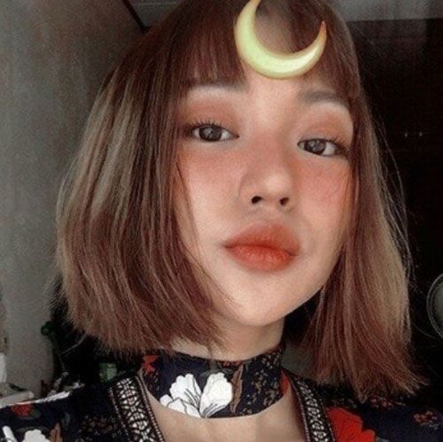 Cute Bob and Short Thin Bangs
