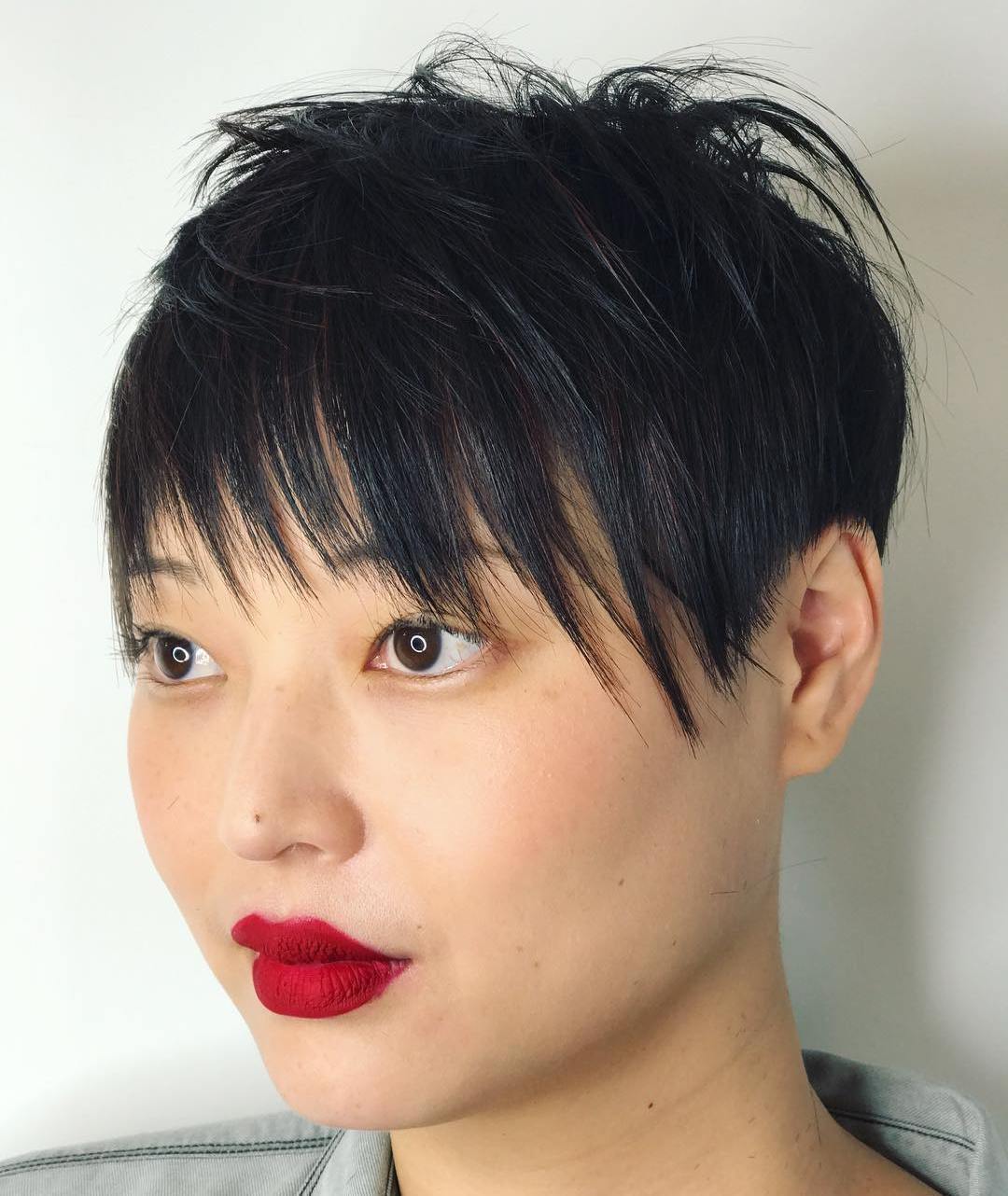 Extra Short Hairstyle for Chubby Face