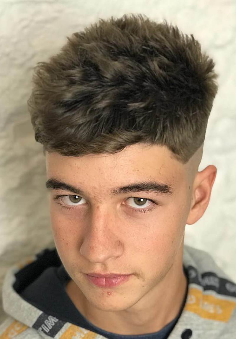 Front Crew Mushroom Cut For Boys