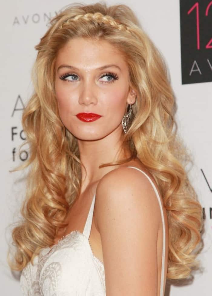 Head Band Braid Hair with Golden Locks