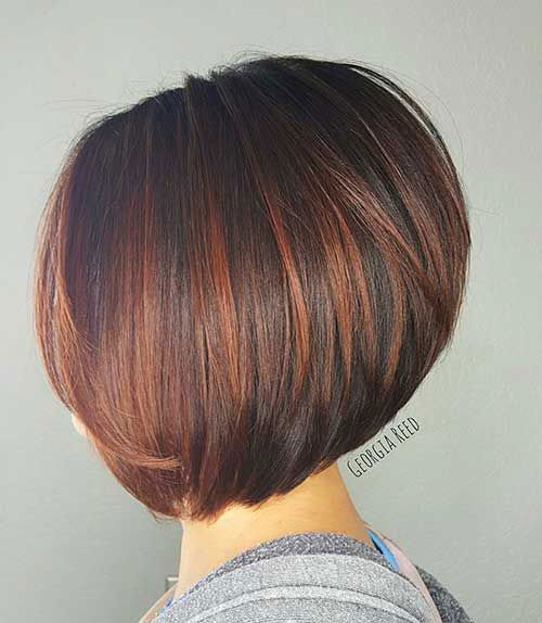 Highlighted Hair Color Idea for Short Hair