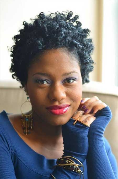 Lovely Super Short Curly Haircut