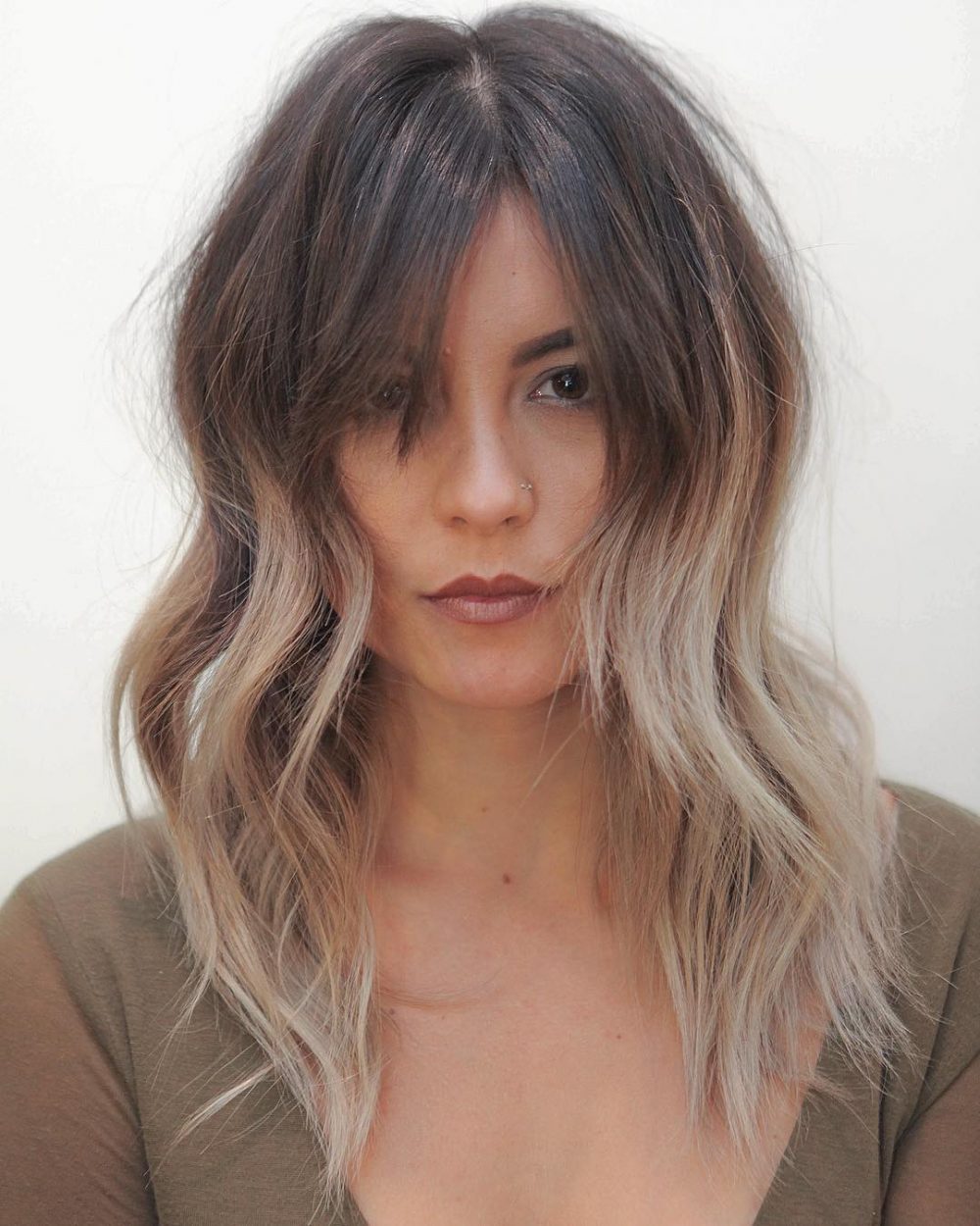 Messy Bob with Bangs