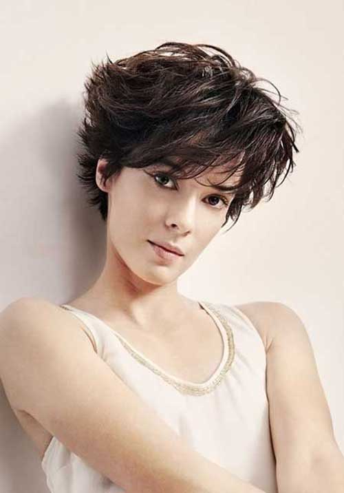 Messy Long Pixie Haircut for Girls