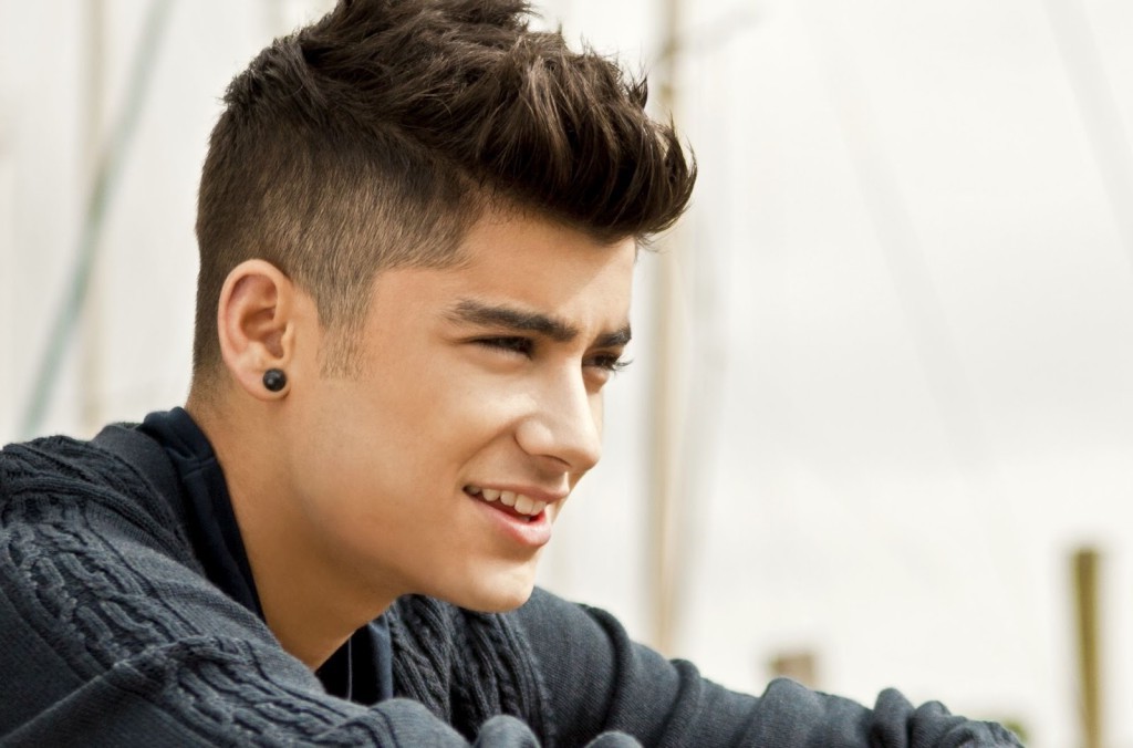 Messy Tapered Hair with Faded Sides