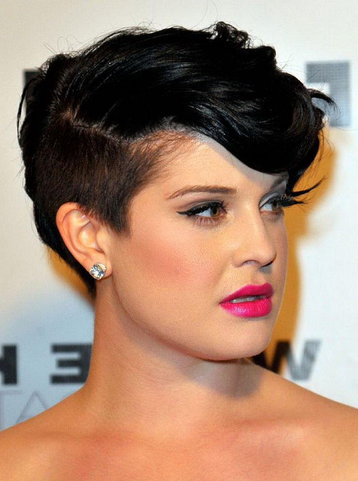 Mohawk with Wavy Cut Hairstyle for Chubby Face