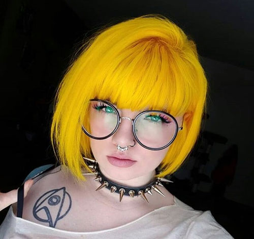 Neon Blonde Hair