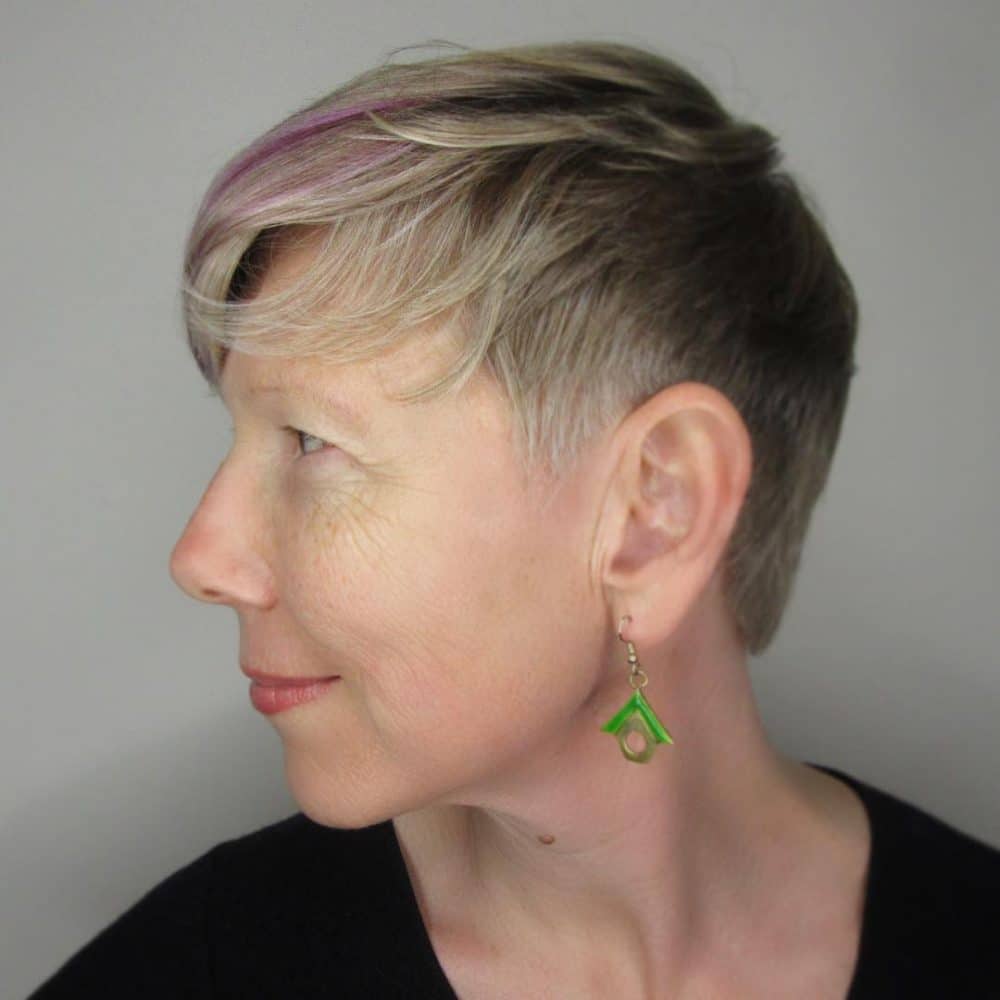 Pink Highlighted Hairstyle