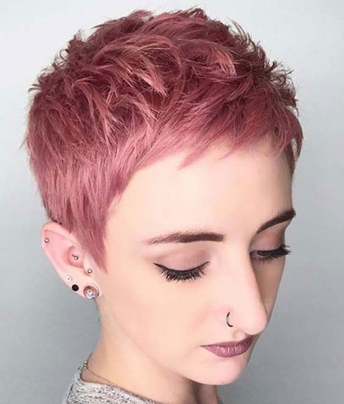 Pixie Cut with Bangs