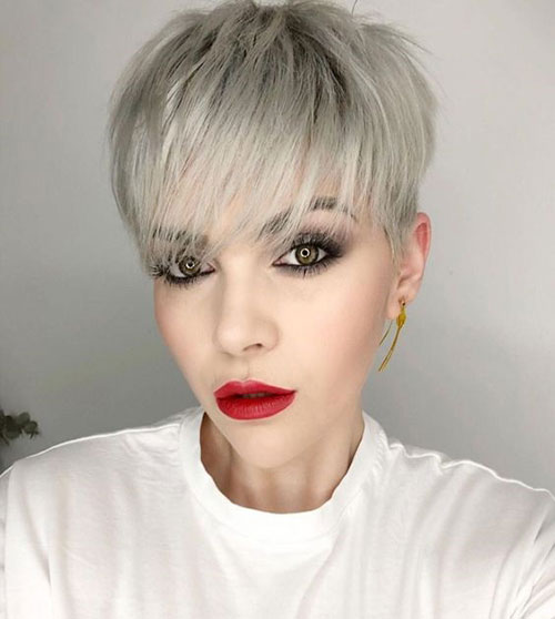 Pixie Hairstyle for Fine Thin Straight Hair