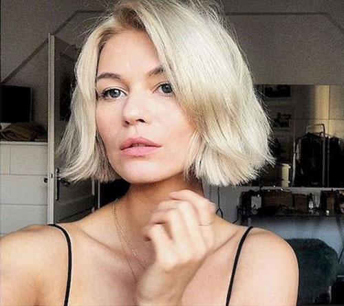 Platinum Blonde Adorable Bob