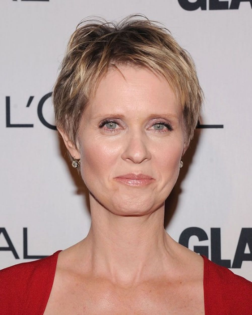 Short Cropped Hairstyle for Older Women