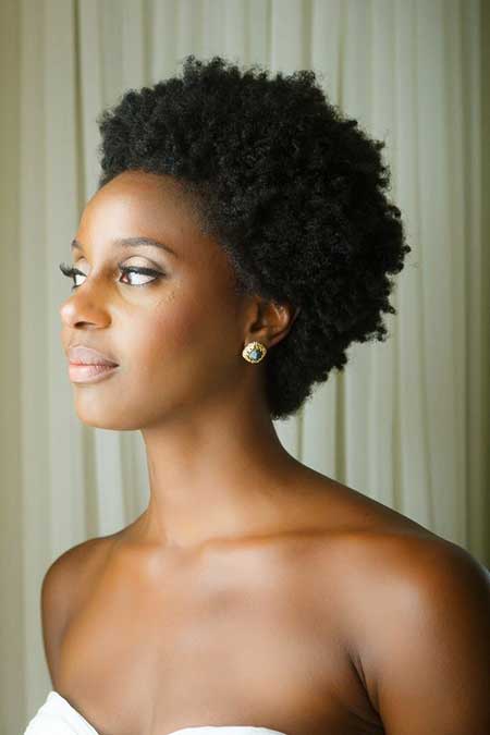 Short Curly Back Brushed Haircut