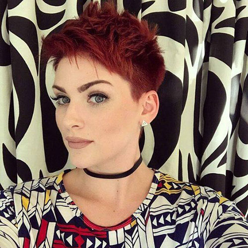 Short Edgy Pixie Haircut