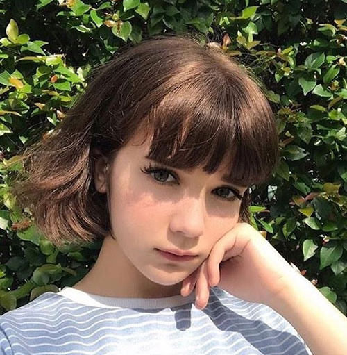 Short Hair Cut with Bangs