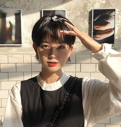 Short Pixie Bangs