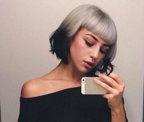 Short Silver Hair for Girls