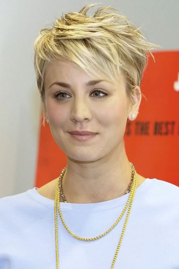 Spiky Short Hairstyle for Chubby Face