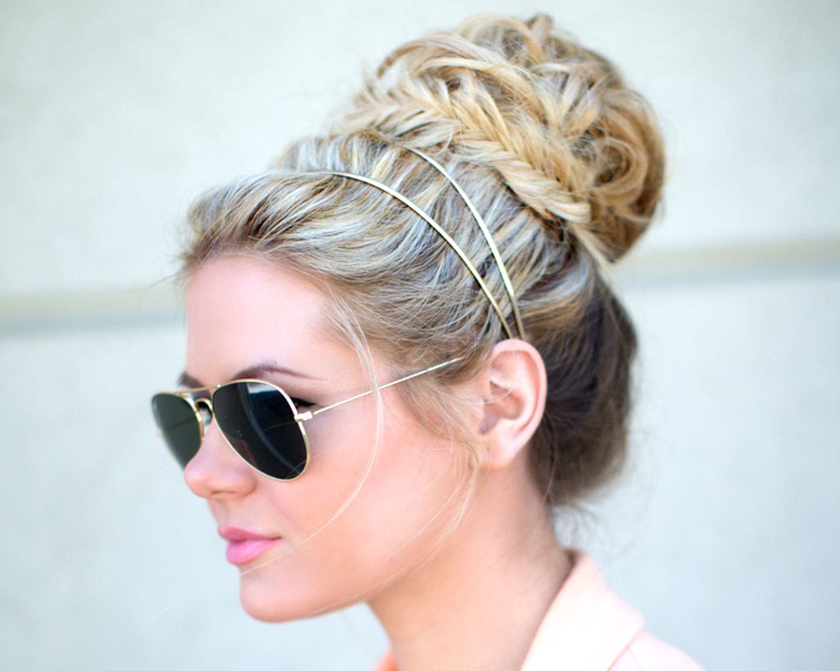 Top Bun Beach Look