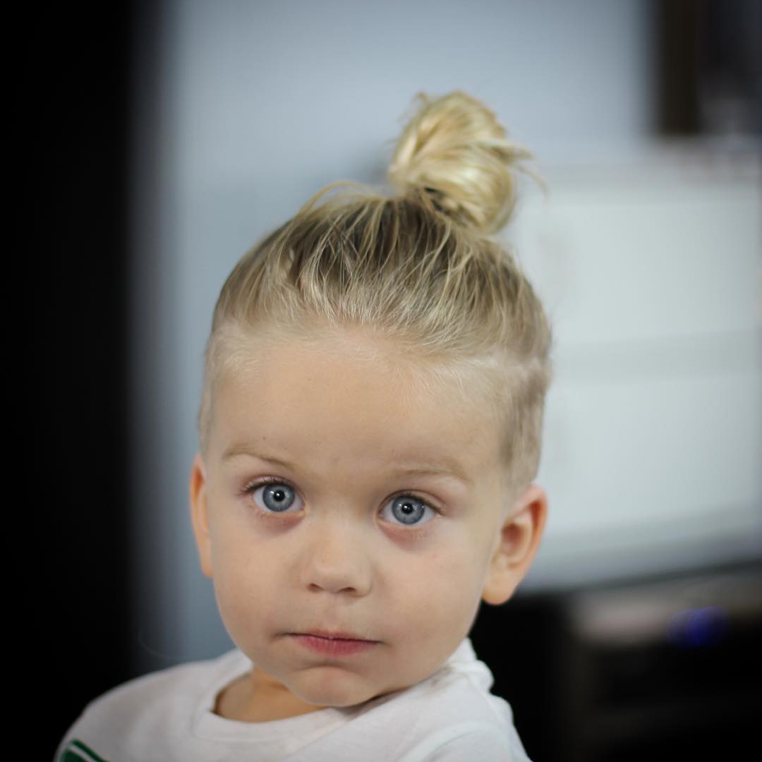 Top Knot Haircut for Boys