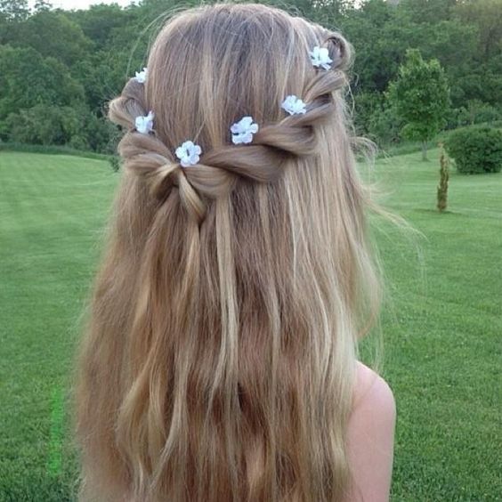 Twisted Waterfall Hairstyle