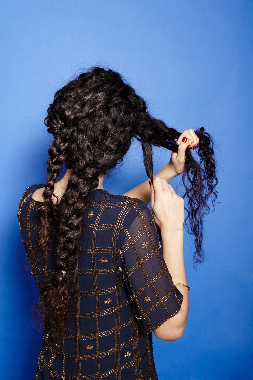 Unruly Braid in Narrow Curly Hair