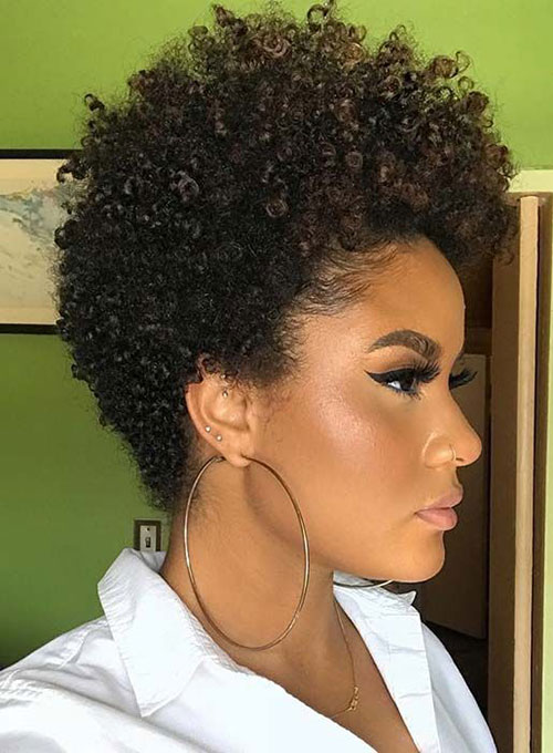 Very Short Natural Tapered Hairstyle